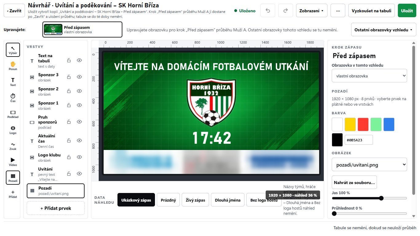Návrhář tabule